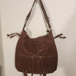 Sorial Brown Leather Satchel